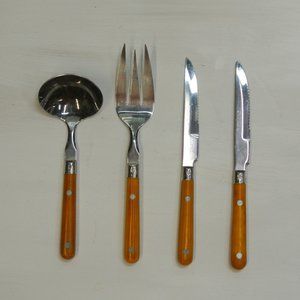 Vtg Washington Forge Mardi Gras Riveted Utensils